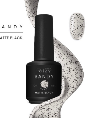 SANDY Matte Top with black flakes