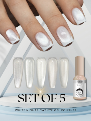 WHITE nights Cat eye 101-105 set of 5 colours
