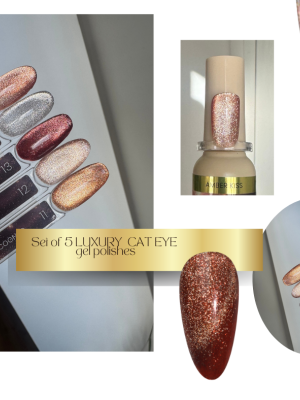 LUXURY cat eye SET of 5