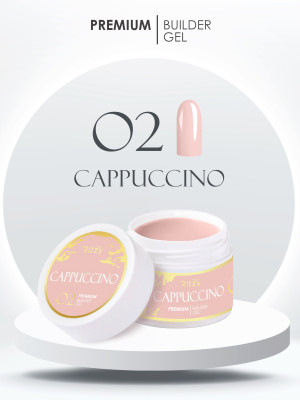PREMIUM builder gel CAPPUCCINO 02 45ml(tpo free)