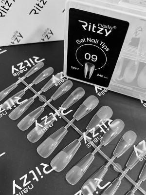 Soft Gel Nail Tips COFFIN 09  (240pcs)