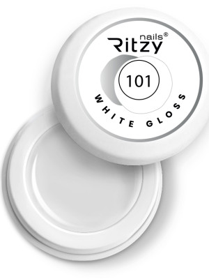 Ritzy Nails Gel Paint WHITE GLOSS 101