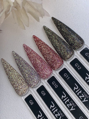 GLITZY Collection of 6 colours (G8-G13)