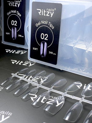 Soft Gel Nail Tips NATURAL OVAL 02 (240pcs)