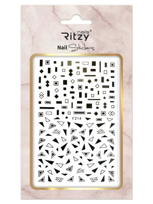 Nail Art Sticker 214 black