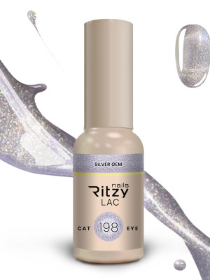 Ritzy Lac 9D Cat Eye SILVER GEM 198 (tpo free)