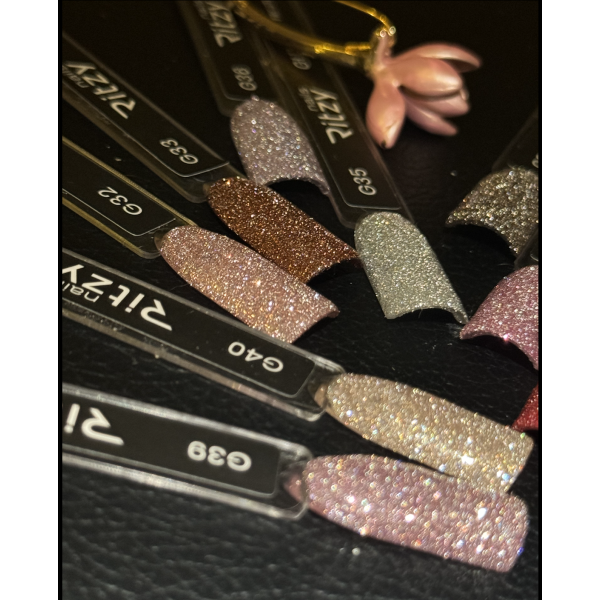 NEW RITZY GLITZY collection of 10 colours (G32-G41) TPO FREE