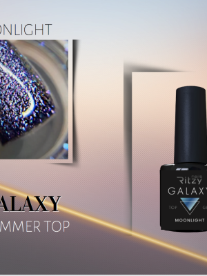 GALAXY Shimmering Top coat Gel MOONLIGHT 