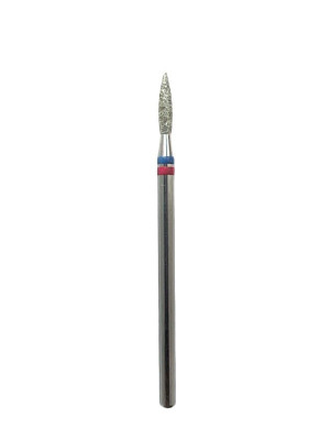 NEW Diamond Cuticle Bit BLUE-RED FLAME 2.1 mm
