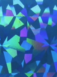 Crushed blue Transfer foil 