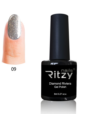 DIAMOND RIVIERA Gel Holo Silver 09(tpo free)