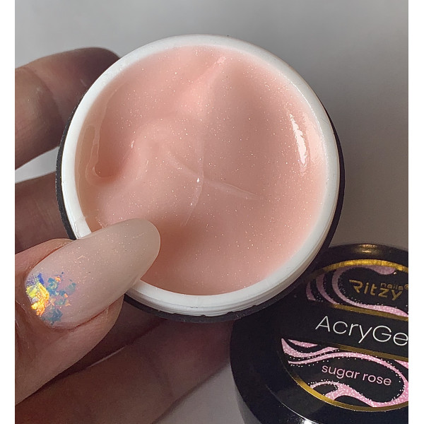  Acrygel with shimmer SUGAR ROSE 15ml (TPO/HEMA FREE)