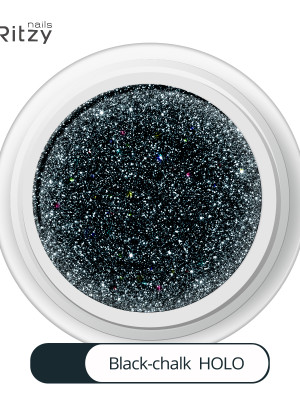 BLACK CHALK HOLO superfine glitter 