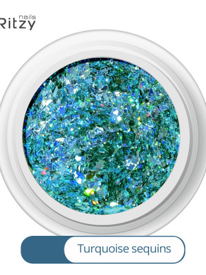 Luxury mix TURQUOISE sequins 