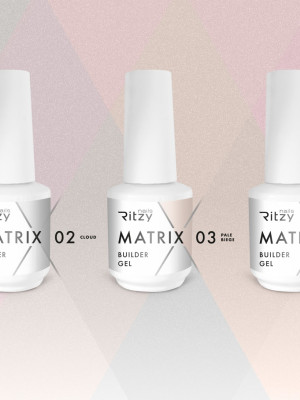 MATRIX builder gel in a bottle SUPER SET  ( 4 builder gels and a top coat gel) TPO FREE