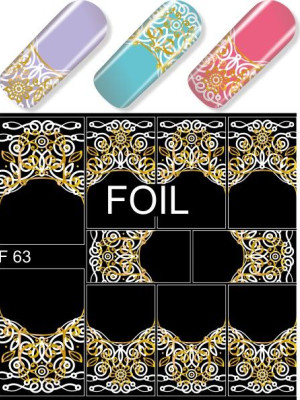 "Exquisite" Slider Nail Art Decoration F063