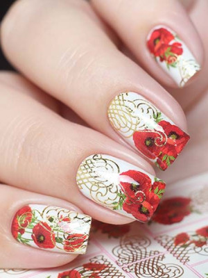 "Exquisite" Slider Nail Art Decoration J017p