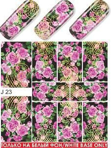 "Exquisite" Slider Nail Art Decoration J023