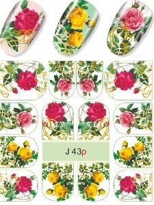 "Exquisite" Slider Nail Art Decoration J043