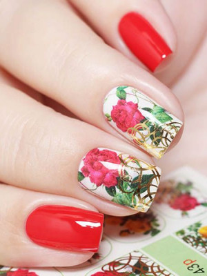 "Exquisite" Slider Nail Art Decoration J043