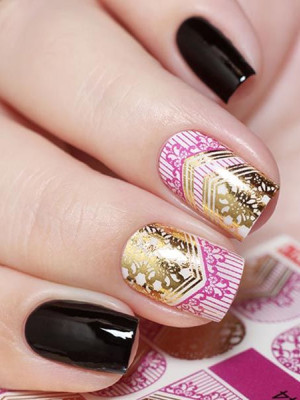 "Exquisite" Slider Nail Art Decoration J044
