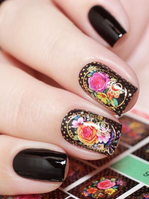 "Exquisite" Slider Nail Art Decoration J046