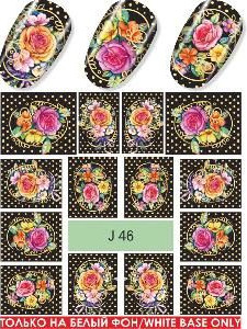 "Exquisite" Slider Nail Art Decoration J046