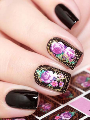 "Exquisite" Slider Nail Art Decoration J047