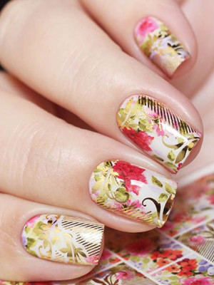 "Exquisite" Slider Nail Art Decoration J052