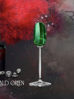 BOHEMIAN Glass gel polish EMERALD GREEN