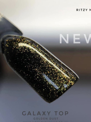 GALAXY Shimmer Top coat Gel GOLDEN DUST