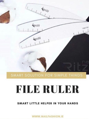 Ritzy Nails File RULER 100/180 (pack of 10)