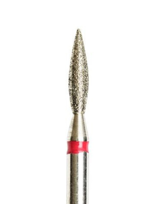 Diamond Cuticle Bit FLAME Red 2.3mm (long)
