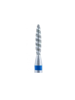 Diamond Cuticle Bit TORNADO Bullet BLUE (smooth top) 2.1mm 